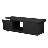 Gabbiano Maldives Head Spa Bed & Professional Hair Washing Station Black - side view of the complete wash unit