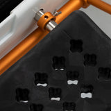 Gabbiano Maldives Head Spa Bed & Professional Hair Washing Station Black - close-up of the upholstery and construction details