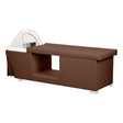 Gabbiano Maldives Head Spa Bed & Professional Hair Washing Station Brown - full product view at an angle on a white background