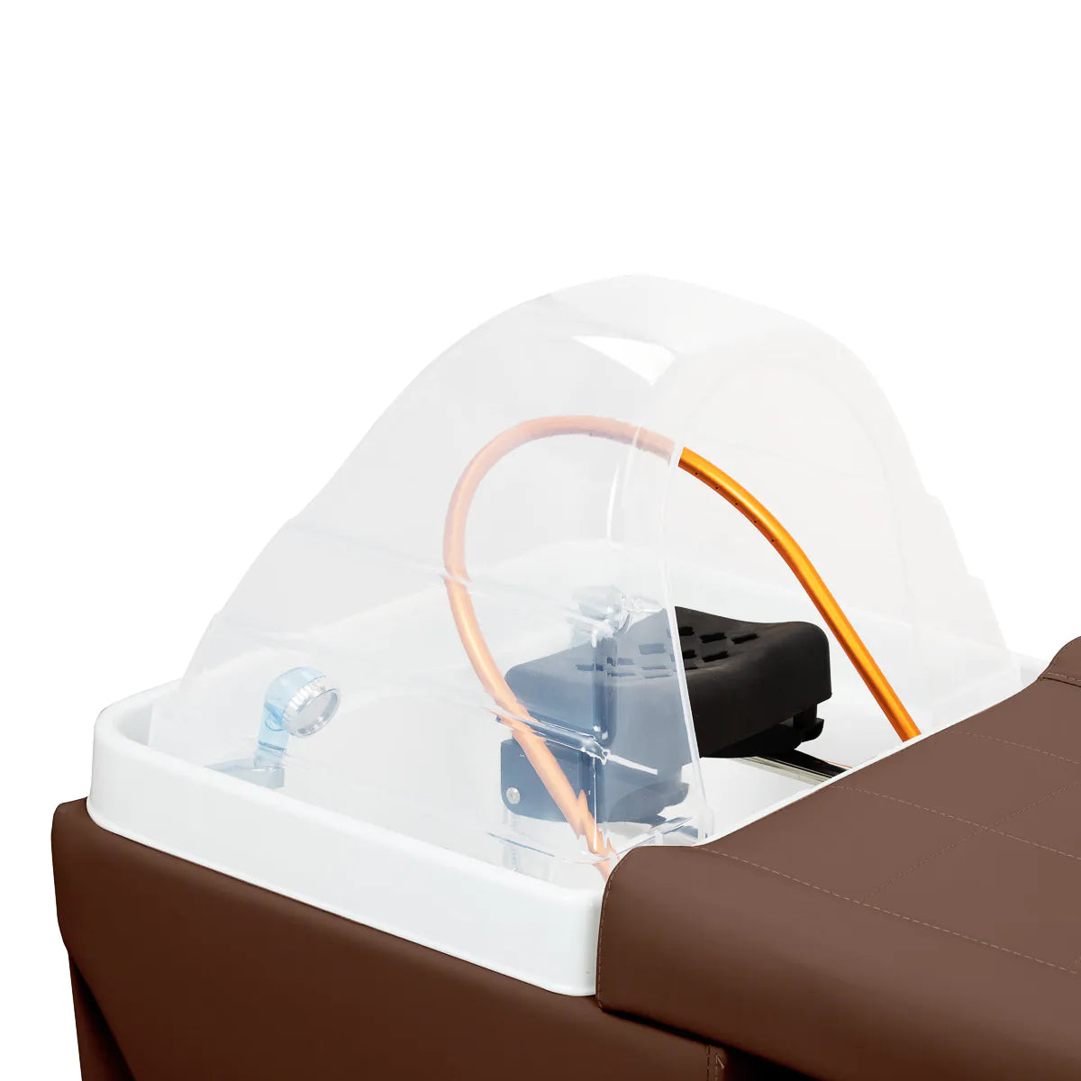 Gabbiano Maldives Head Spa Bed & Professional Hair Washing Station Brown - displayed in a professional treatment-room setting