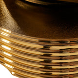 Gabbiano Marcus Backwash Unit Gold & Black - close-up of the upholstery and construction details