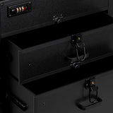 Gabbiano Mobile Hairdresser Trolley V21 Black - close-up of a construction detail
