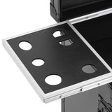 Gabbiano Mobile Hairdresser Trolley V21 Black - displayed in a professional treatment-room setting