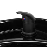 Gabbiano Modena Backwash Unit Antique Black - displayed in a professional treatment-room setting