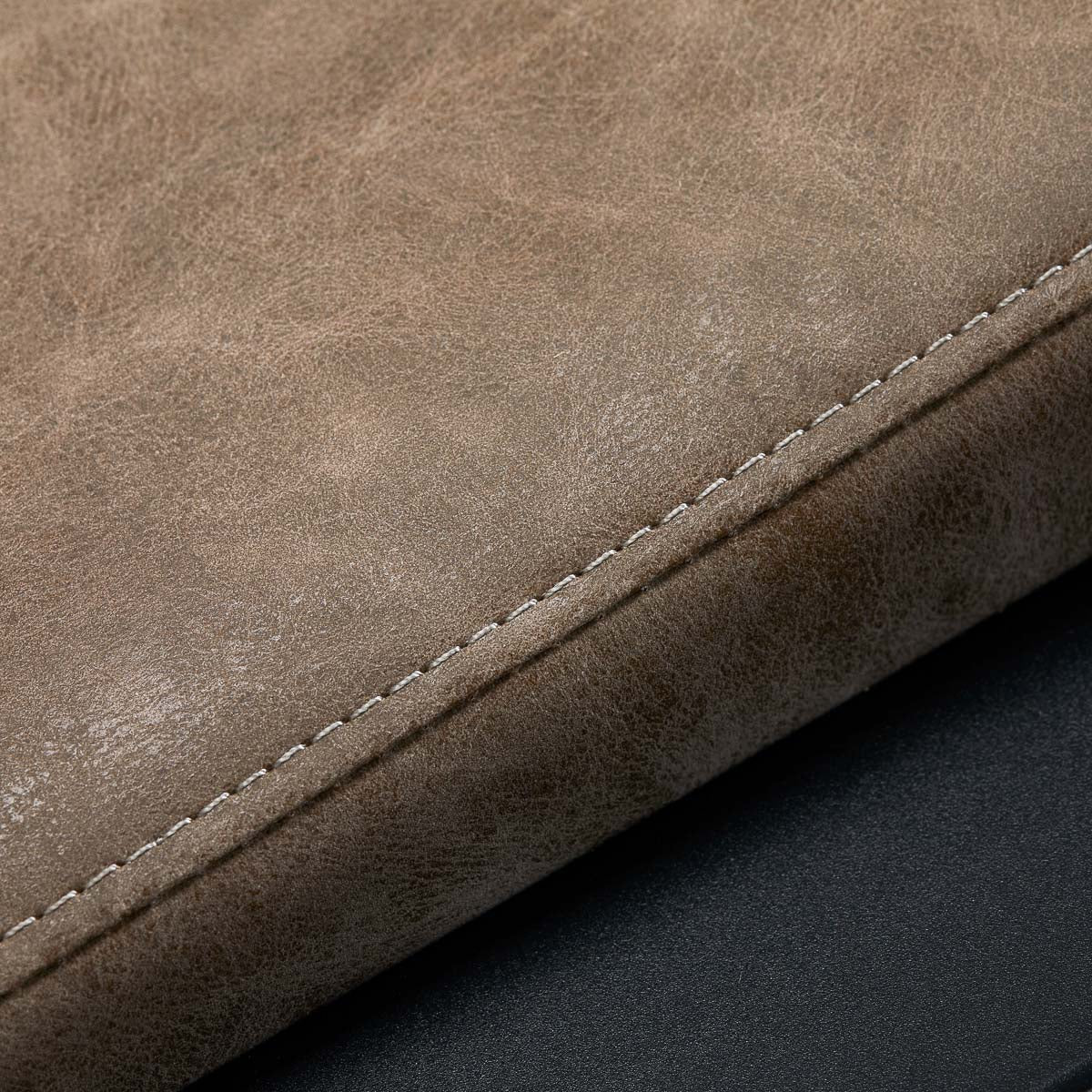 Gabbiano Modena Backwash Unit Antique Black - close-up of the upholstery and construction details