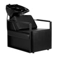 Gabbiano Modena Backwash Unit Black - full product view at an angle on a white background