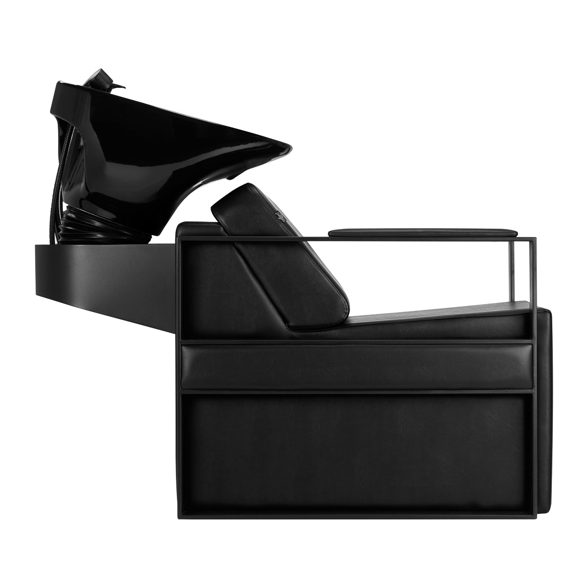 Gabbiano Modena Backwash Unit Black - full product view on a white background