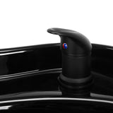Gabbiano Modena Backwash Unit Black - displayed in a professional treatment-room setting