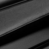 Gabbiano Modena Backwash Unit Black - close-up of the upholstery and construction details