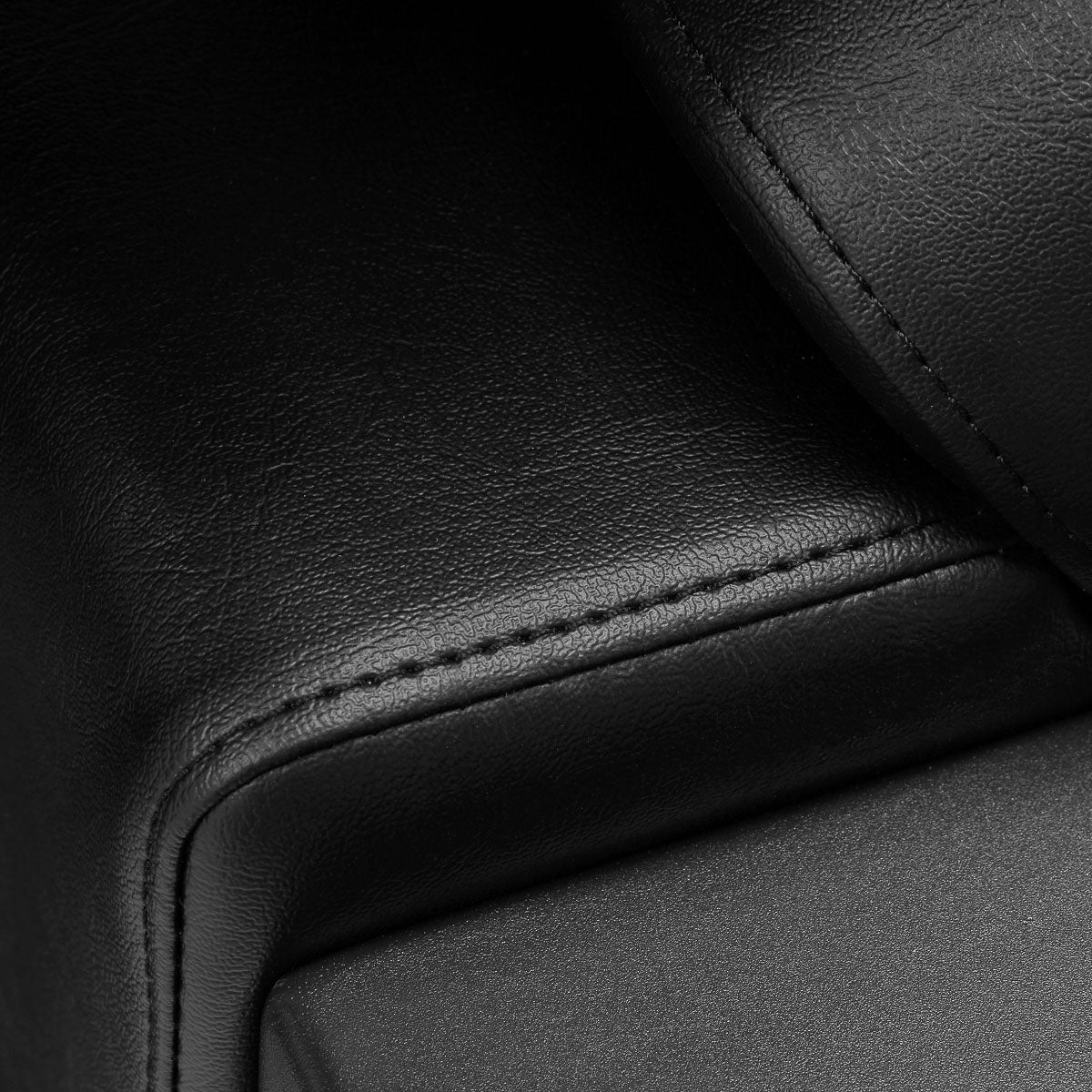 Gabbiano Modena Backwash Unit Black - close-up of the upholstery and construction details