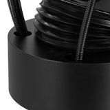 Gabbiano Modena Backwash Unit Black - close-up of the upholstery and construction details