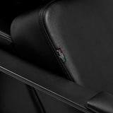 Gabbiano Modena Backwash Unit Black - close-up of the upholstery and construction details