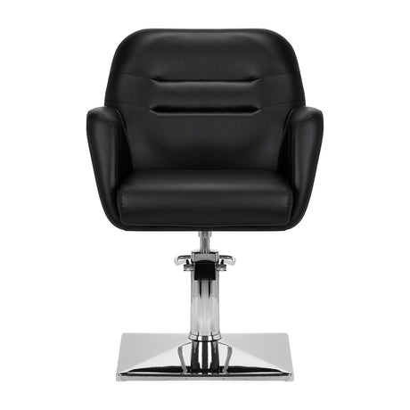 Gabbiano Monaco Hairdressing Chair Black - side view on a white background