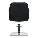 Gabbiano Monaco Hairdressing Chair Black - front view on a white background