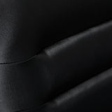 Gabbiano Monaco Hairdressing Chair Black - close-up of the upholstery and construction details