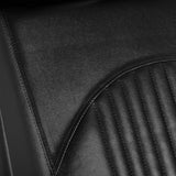 Gabbiano Orlean Hair Wash Unit Black - close-up of the upholstery and construction details