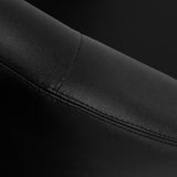 Gabbiano Parma Hair Salon Styling Chair Black - close-up of the upholstery and construction details