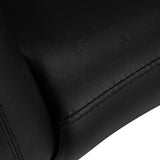 Gabbiano Parma Hair Salon Styling Chair Black - close-up of the upholstery and construction details