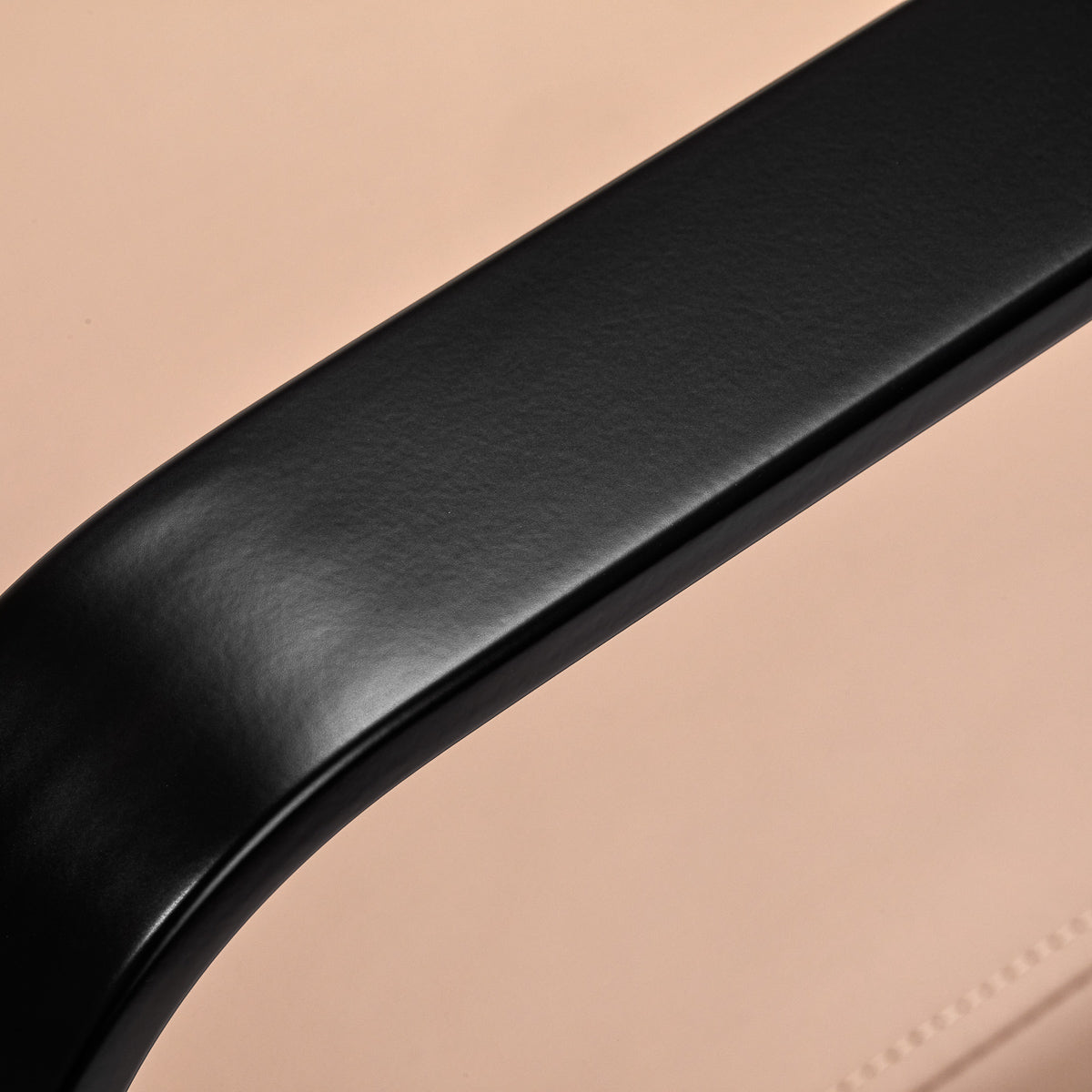 Gabbiano Porto-BM Hair Salon Styling Chair Black & Beige - close-up of the upholstery and construction details
