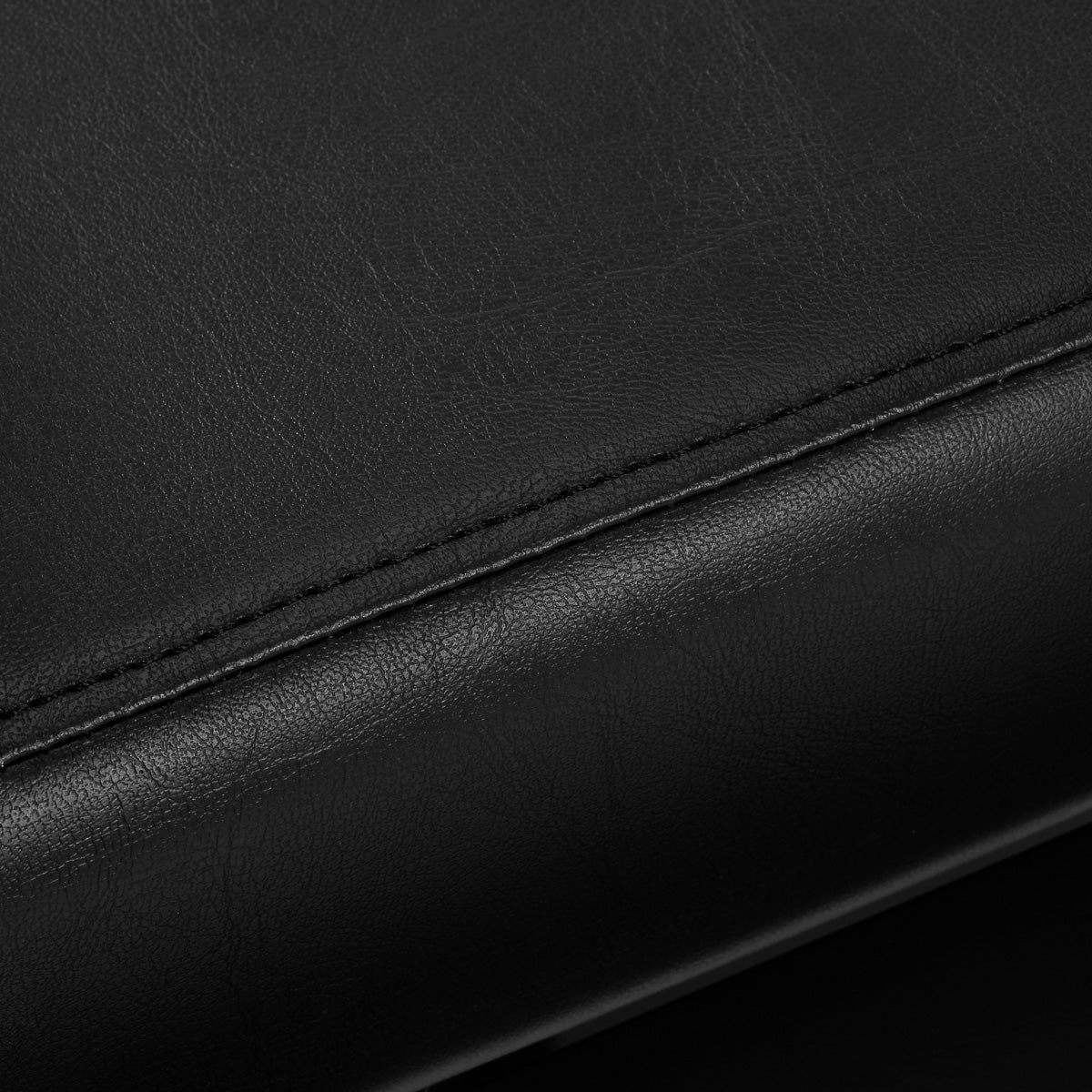 Gabbiano Porto-BM Hair Salon Styling Chair Black - close-up of the upholstery and construction details