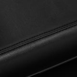 Gabbiano Porto-BM Hair Salon Styling Chair Black - close-up of the upholstery and construction details