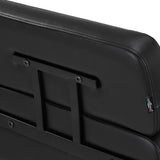 Gabbiano Porto-BM Hair Salon Styling Chair Black - close-up of the upholstery and construction details