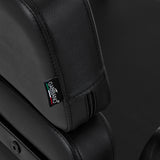 Gabbiano Porto-BM Hair Salon Styling Chair Black - close-up of the upholstery and construction details