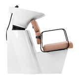 Gabbiano Porto-BM Hair Wash Unit Beige & Black - full product view on a white background