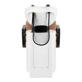Gabbiano Porto-BM Hair Wash Unit Beige & Black - side view of the complete wash unit