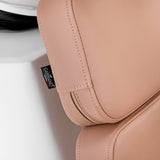 Gabbiano Porto-BM Hair Wash Unit Beige & Black - close-up of the upholstery and construction details