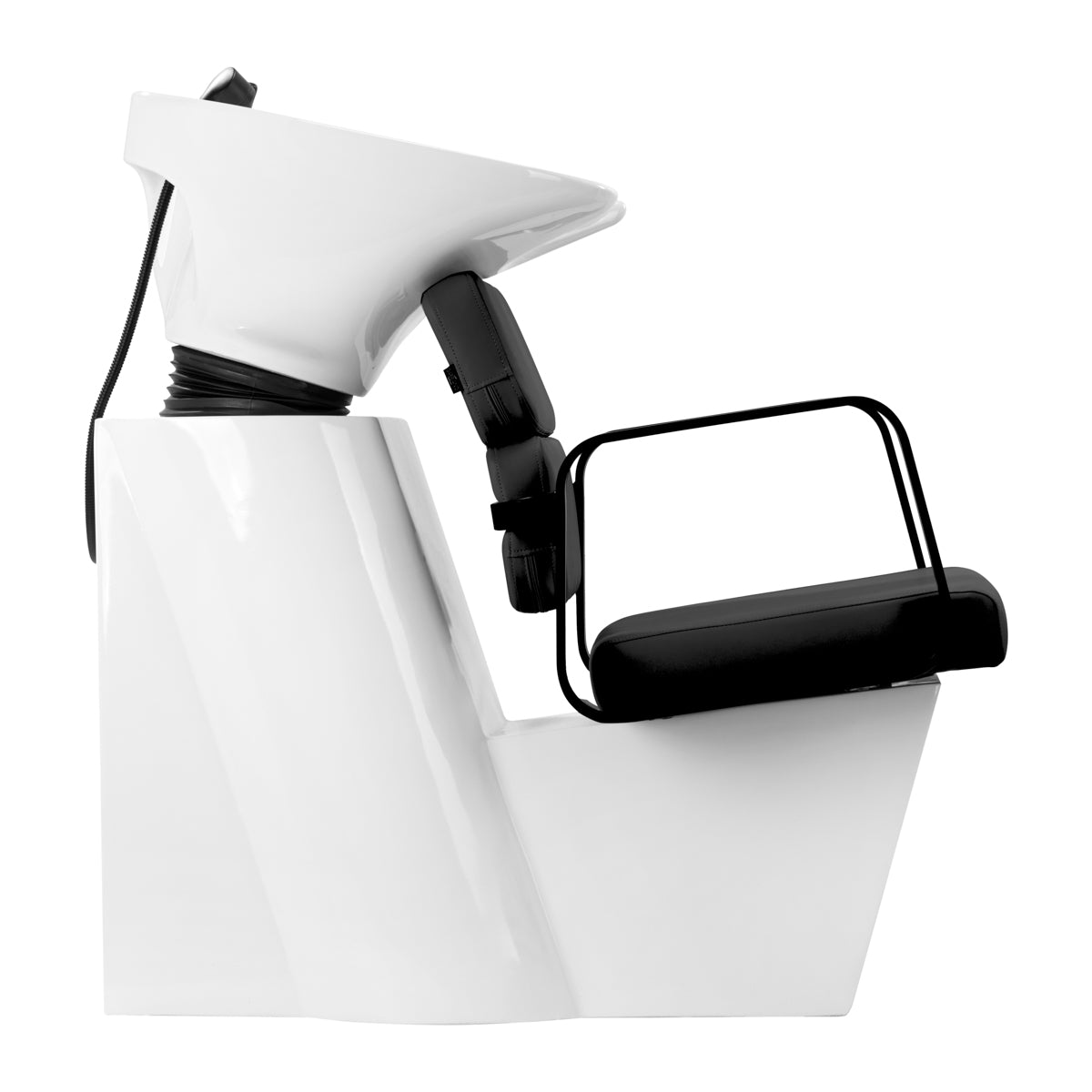Gabbiano Porto-BM Hair Wash Unit Black - full product view on a white background