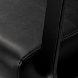 Gabbiano Porto-BM Hair Wash Unit Black - close-up of the upholstery and construction details