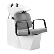 Gabbiano Porto-BM Hair Wash Unit Grey - full product view at an angle on a white background
