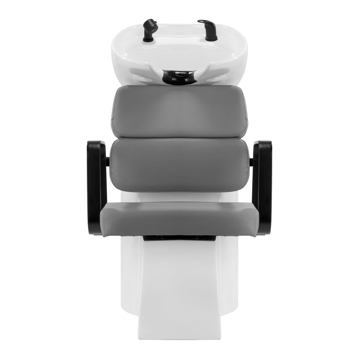 Gabbiano Porto-BM Hair Wash Unit Grey - front view of the complete wash unit