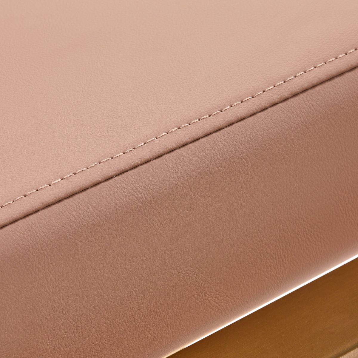 Gabbiano Porto-GM Hair Salon Styling Chair Beige - close-up of the upholstery and construction details