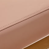 Gabbiano Porto-GM Hair Salon Styling Chair Beige - close-up of the upholstery and construction details