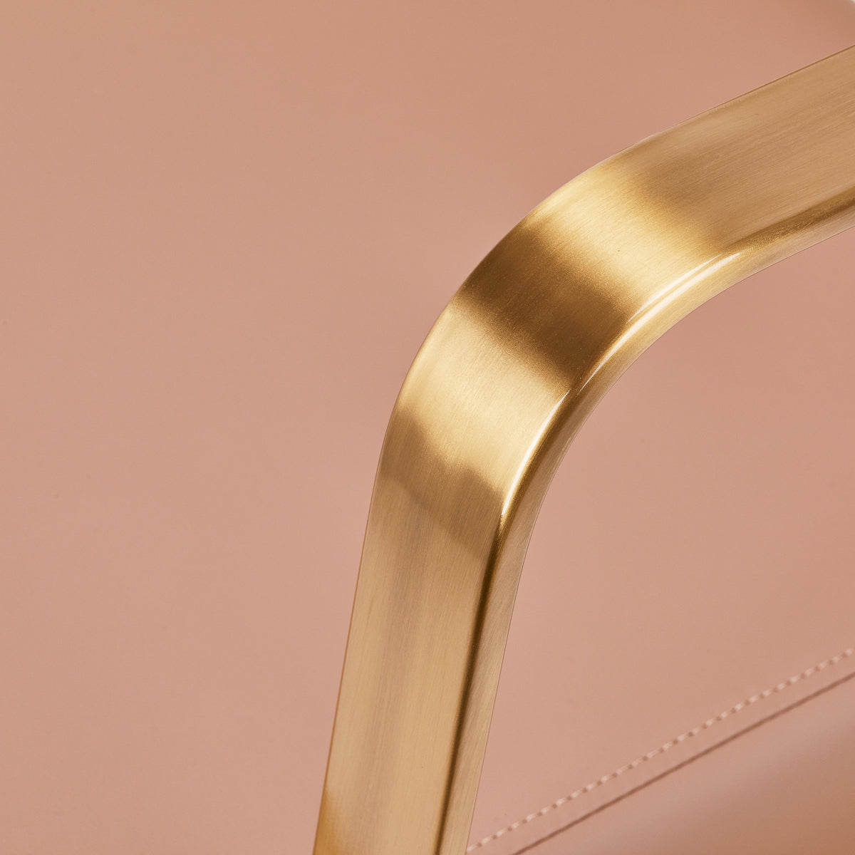 Gabbiano Porto-GM Hair Salon Styling Chair Beige - close-up of the upholstery and construction details