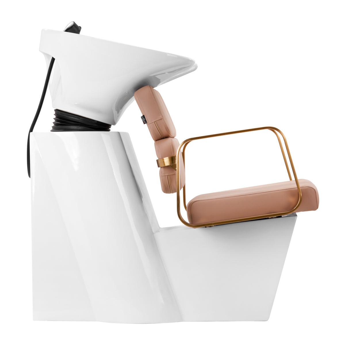 Gabbiano Porto-GM Hair Wash Unit Beige & Gold - dimensions and measurements shown