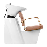 Gabbiano Porto-GM Hair Wash Unit Beige & Gold - dimensions and measurements shown
