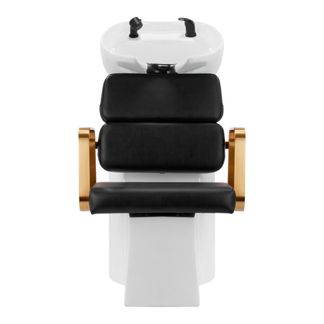 Gabbiano Porto-GM Hair Wash Unit Black - full product view on a white background