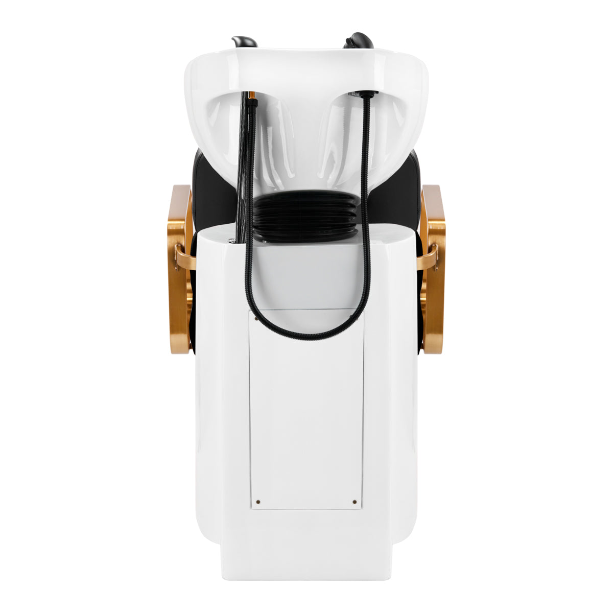 Gabbiano Porto-GM Hair Wash Unit Black - front view of the complete wash unit