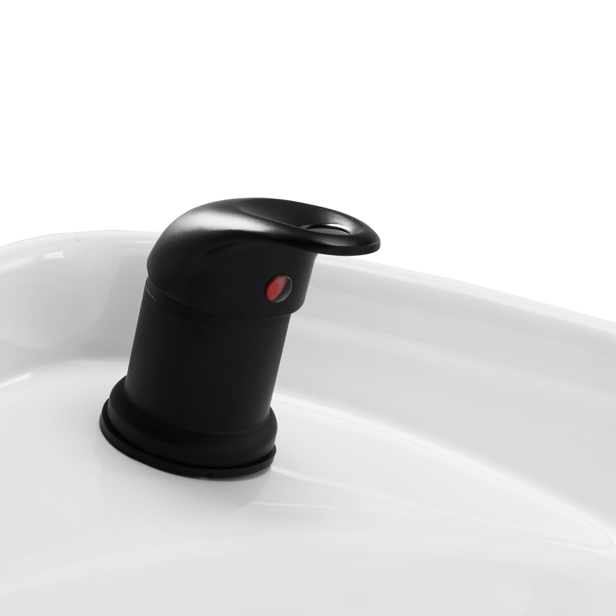 Gabbiano Porto-GM Hair Wash Unit Black - displayed in a professional treatment-room setting
