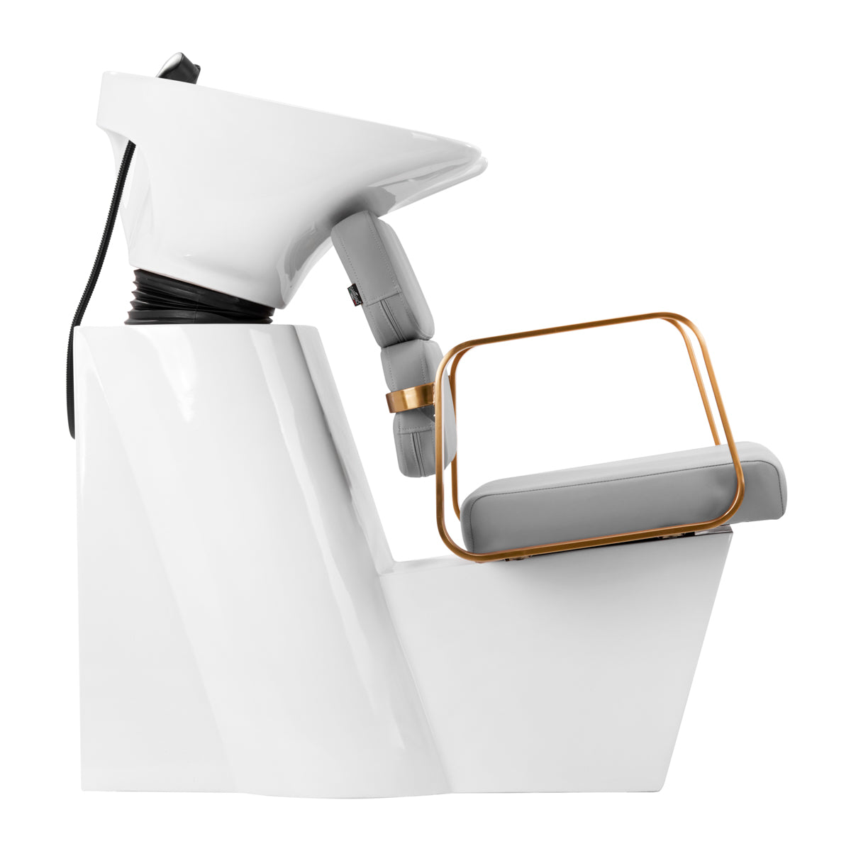 Gabbiano Porto-GM Hair Wash Unit Grey - front view of the complete wash unit