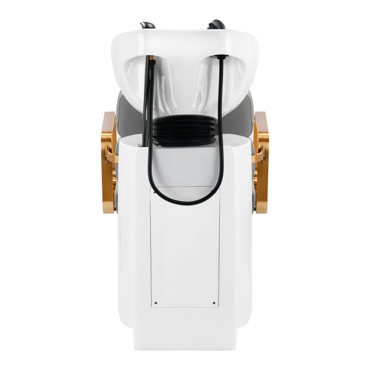 Gabbiano Porto-GM Hair Wash Unit Grey - side view of the complete wash unit