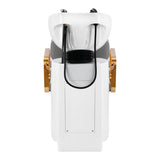 Gabbiano Porto-GM Hair Wash Unit Grey - side view of the complete wash unit