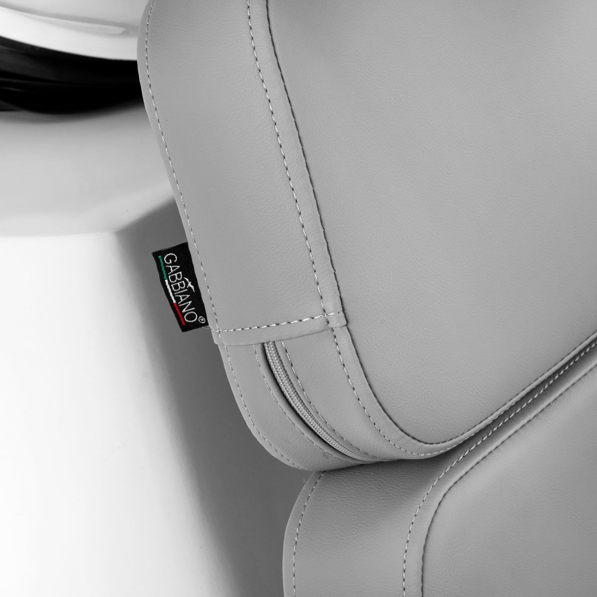 Gabbiano Porto-GM Hair Wash Unit Grey - close-up of the upholstery and construction details
