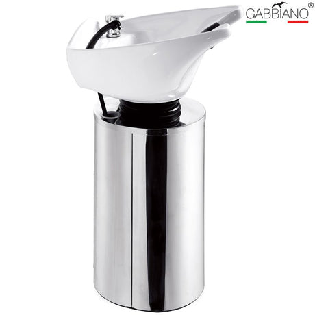 Gabbiano Q-2460 Barber Washing Station - full product view at an angle on a white background