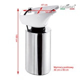 Gabbiano Q-2460 Barber Washing Station - dimensions and measurements shown