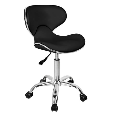 Gabbiano Q-4599 Beauty Chair Black - full product view at an angle on a white background