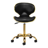 Gabbiano Q-4599G Beauty Chair Black - full product view on a white background